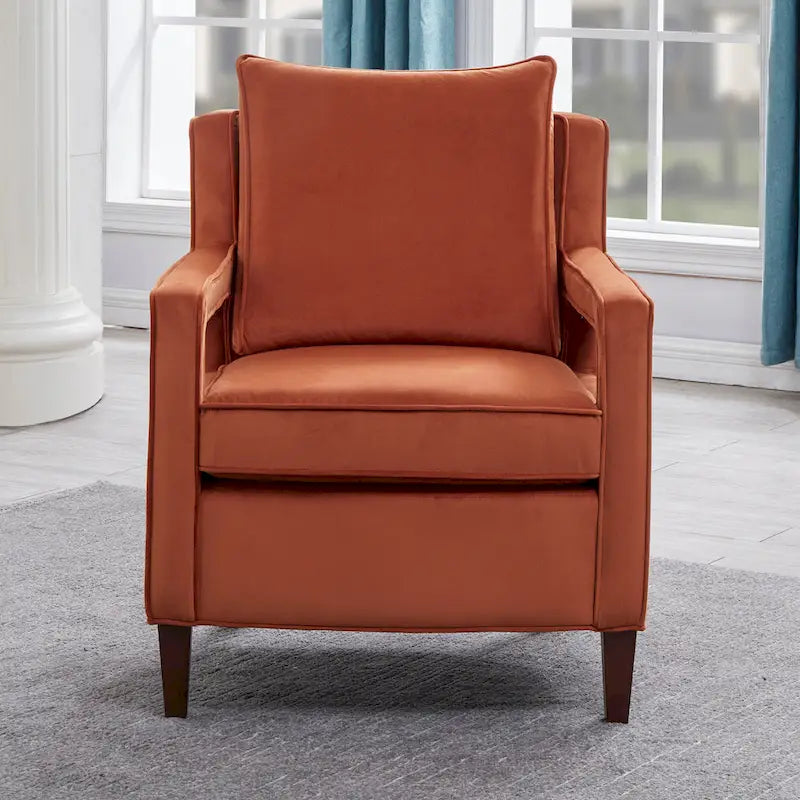 Fauteuil d'appoint en velours Quinn par Greyson Living