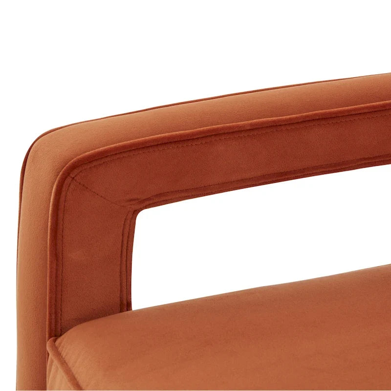Fauteuil d'appoint en velours Quinn par Greyson Living