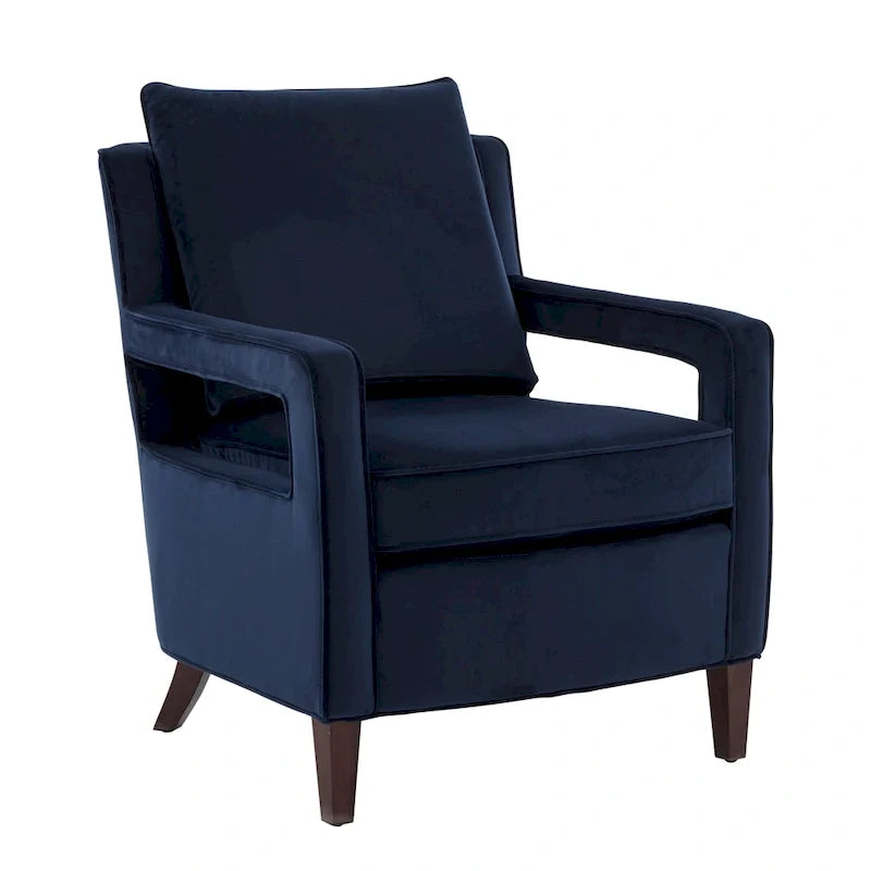 Fauteuil d'appoint en velours Quinn par Greyson Living