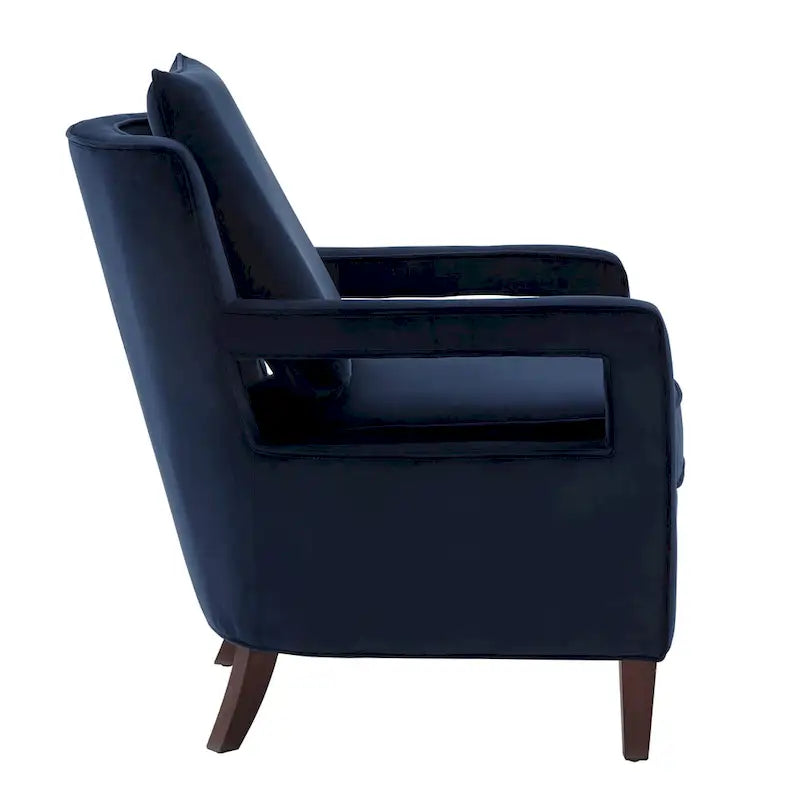 Fauteuil d'appoint en velours Quinn par Greyson Living