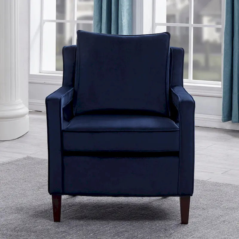 Fauteuil d'appoint en velours Quinn par Greyson Living