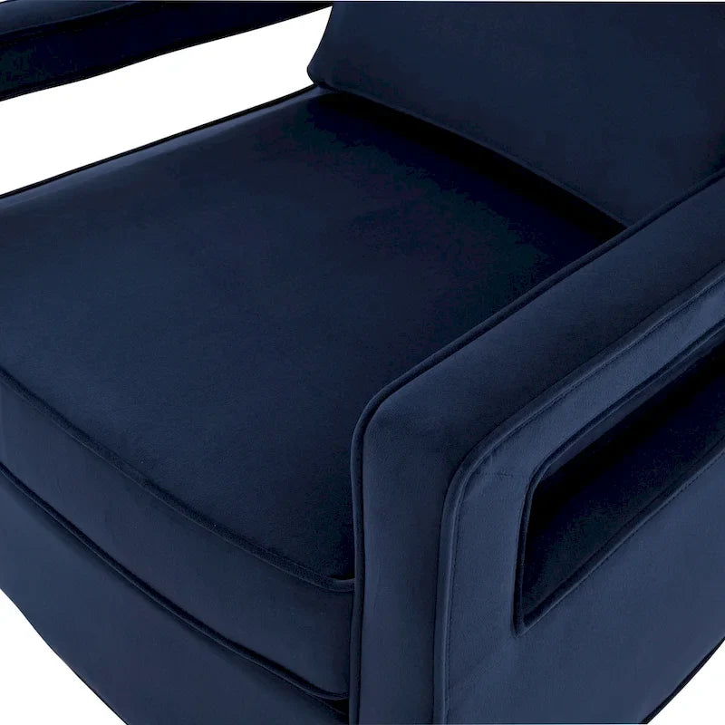 Fauteuil d'appoint en velours Quinn par Greyson Living