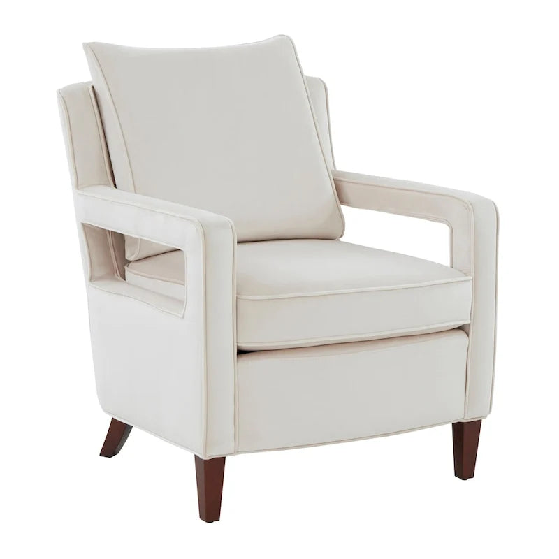 Fauteuil d'appoint en velours Quinn par Greyson Living