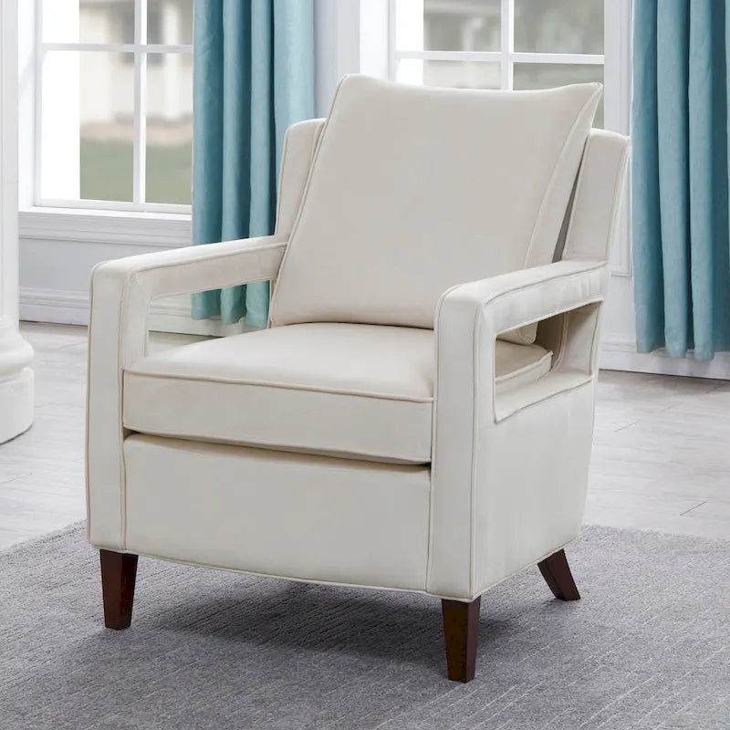 Fauteuil d'appoint en velours Quinn par Greyson Living