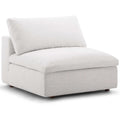 Fauteuil sans accoudoirs rembourré en plumes Hrazdan Copper Grove