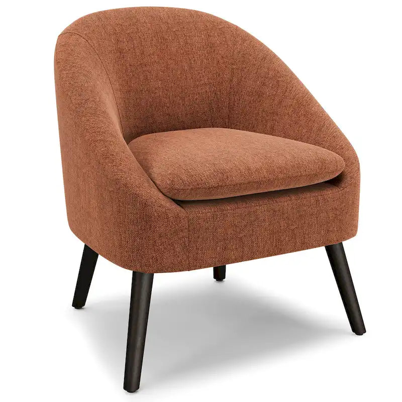 WYNDENHALL Bonita Fauteuil d'appoint irrégulier moderne du milieu du siècle, 27 pouces de large - 26,6 P x 26,8 L x 31,5 H