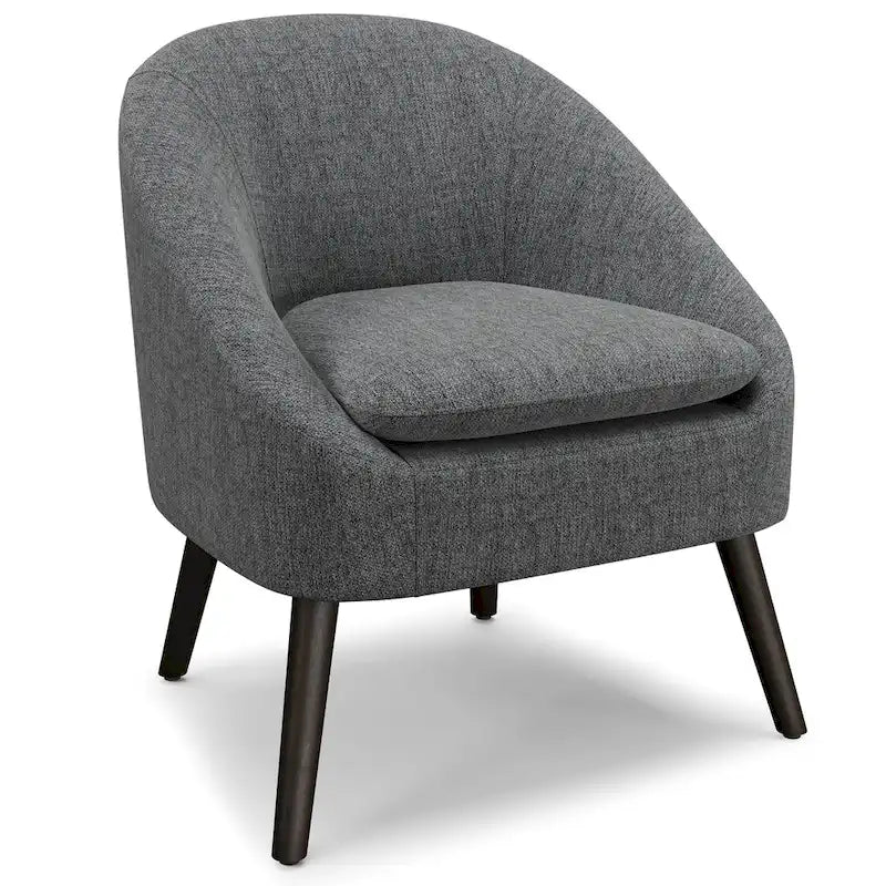 WYNDENHALL Bonita Fauteuil d'appoint irrégulier moderne du milieu du siècle, 27 pouces de large - 26,6 P x 26,8 L x 31,5 H