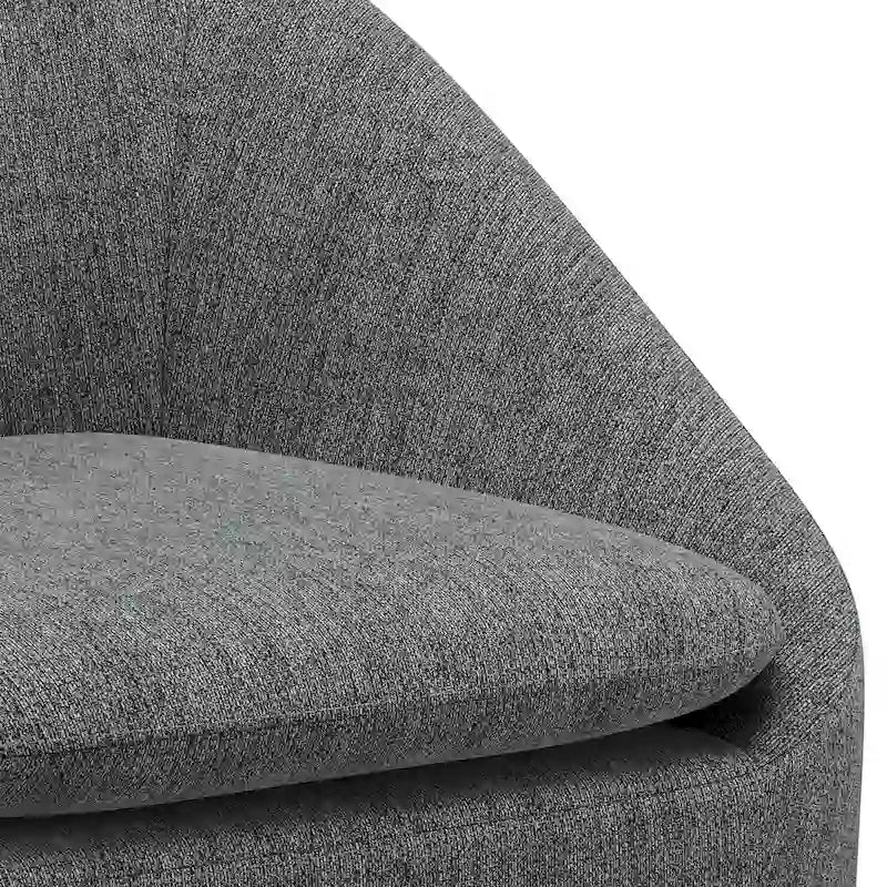 WYNDENHALL Bonita Fauteuil d'appoint irrégulier moderne du milieu du siècle, 27 pouces de large - 26,6 P x 26,8 L x 31,5 H