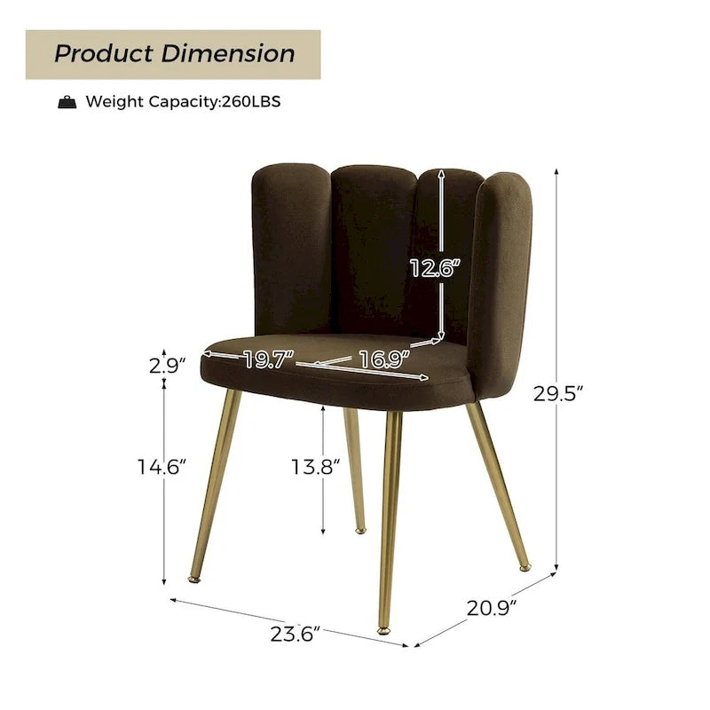 Anjela Side Chair with Tufted Back