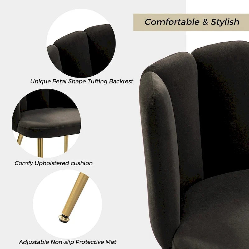 Anjela Side Chair with Tufted Back