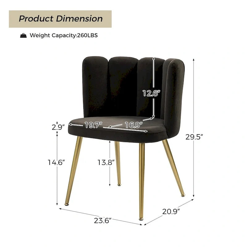 Anjela Side Chair with Tufted Back