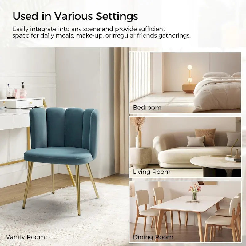 Anjela Side Chair with Tufted Back