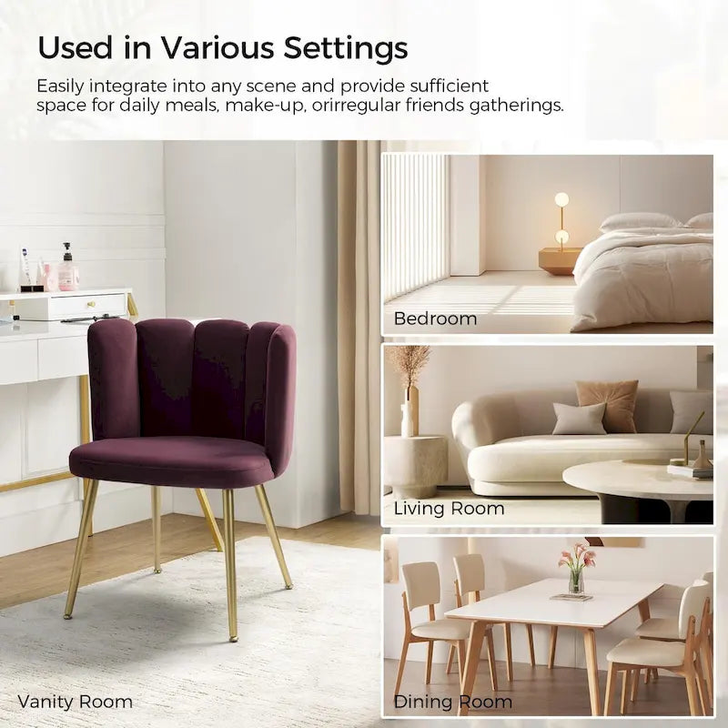 Anjela Side Chair with Tufted Back