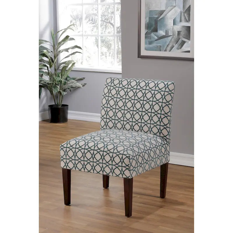 Samantha Transitional Button Tufted Slipper Chair