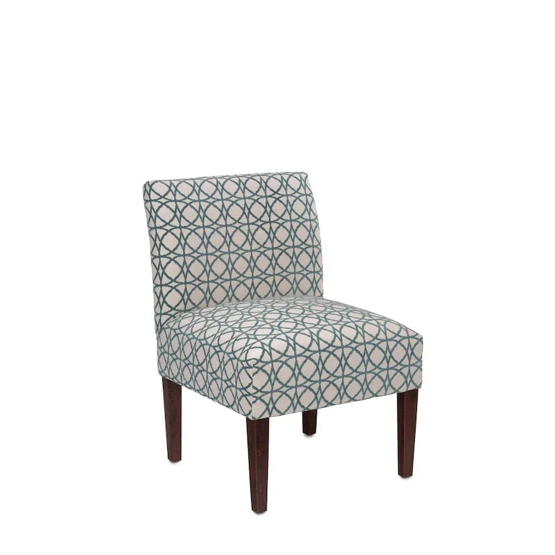 Samantha Transitional Button Tufted Slipper Chair