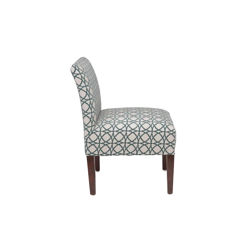 Samantha Transitional Button Tufted Slipper Chair