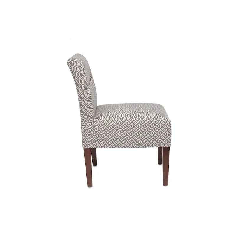 Samantha Transitional Button Tufted Slipper Chair