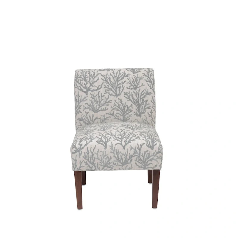 Samantha Transitional Button Tufted Slipper Chair