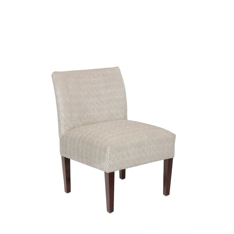 Samantha Transitional Button Tufted Slipper Chair