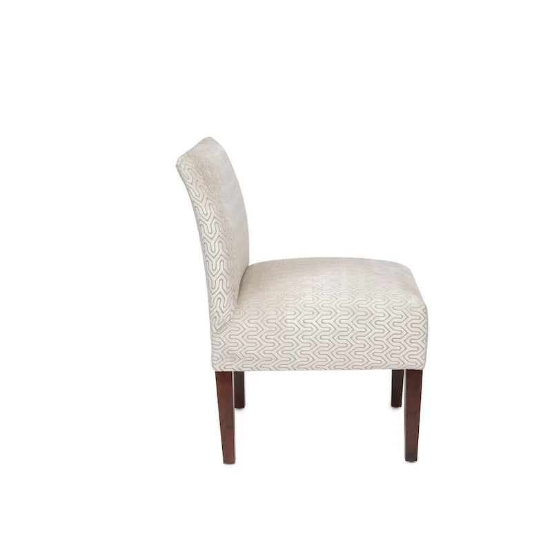 Samantha Transitional Button Tufted Slipper Chair