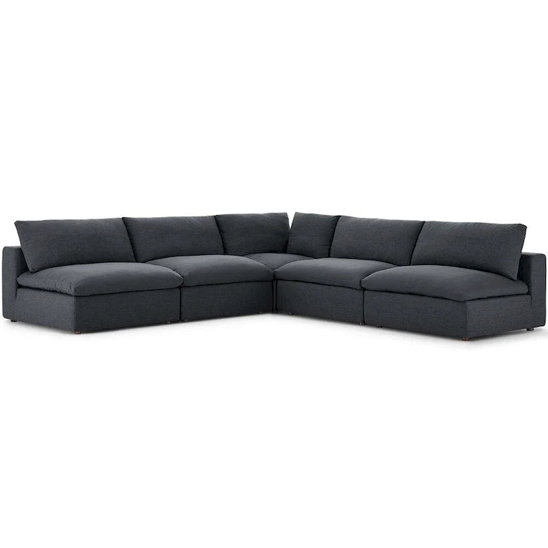 Ensemble de canapé sectionnel 5 pièces surdimensionné en duvet Copper Grove Hrazdan