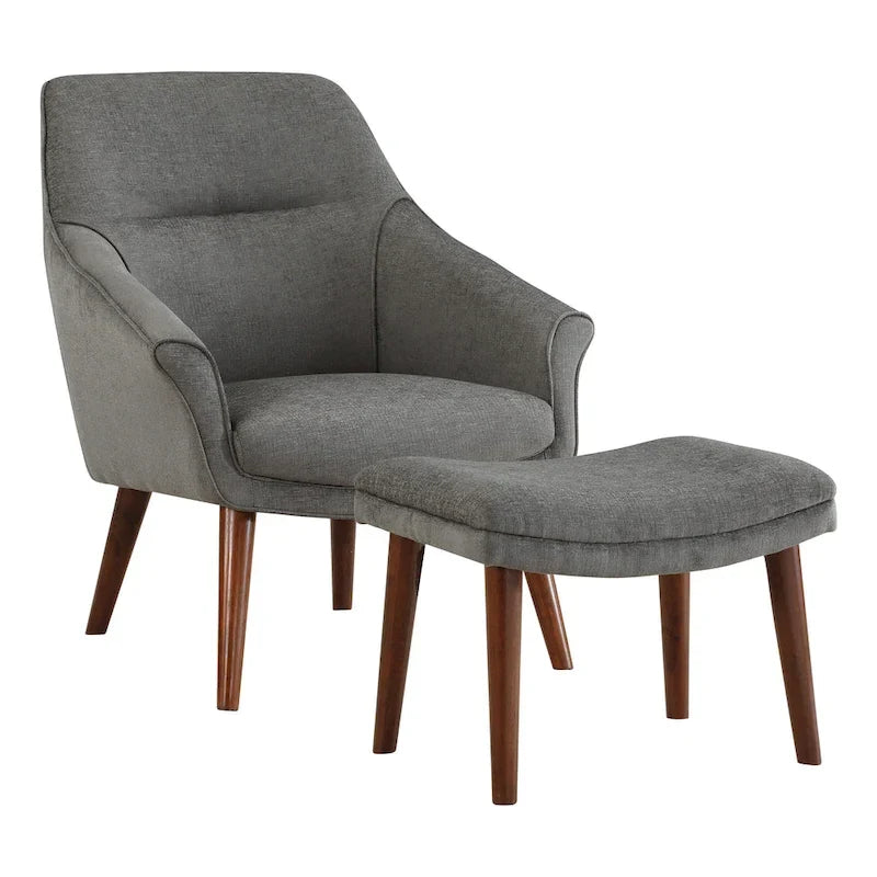 Waneta Chair and Ottoman