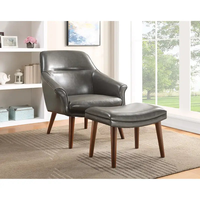 Waneta Chair and Ottoman