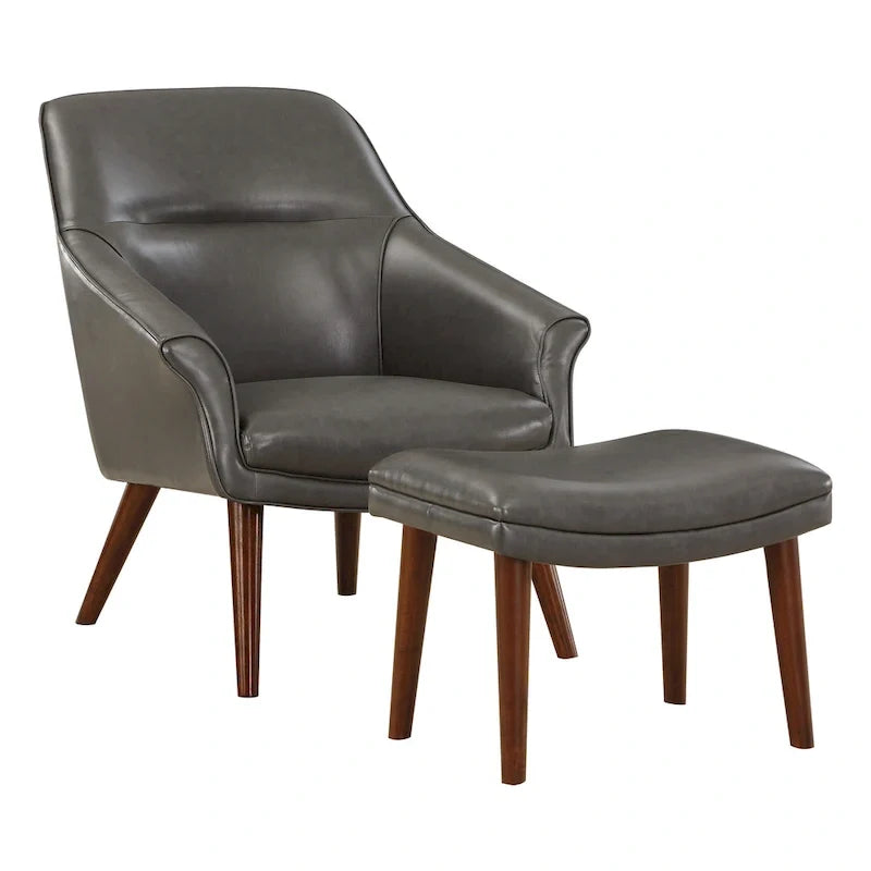 Waneta Chair and Ottoman