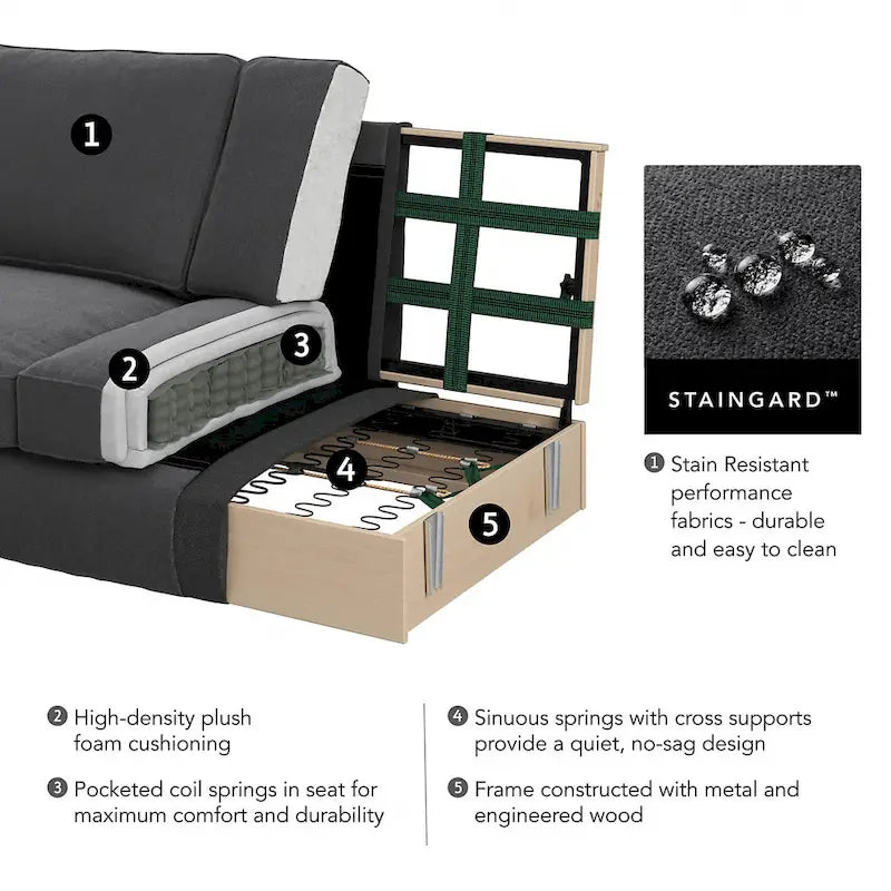 Coventry Accent Chair with Arms by Bush Furniture