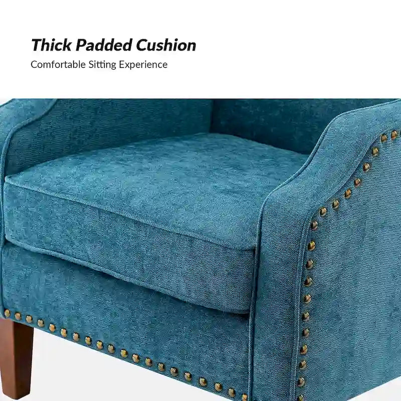 Lucretius Armchair with Nailhead Trim Set of 2 by HULALA HOME