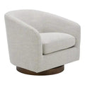 Aurelle Home Modern Upholsted Swivel Barrel Chair
