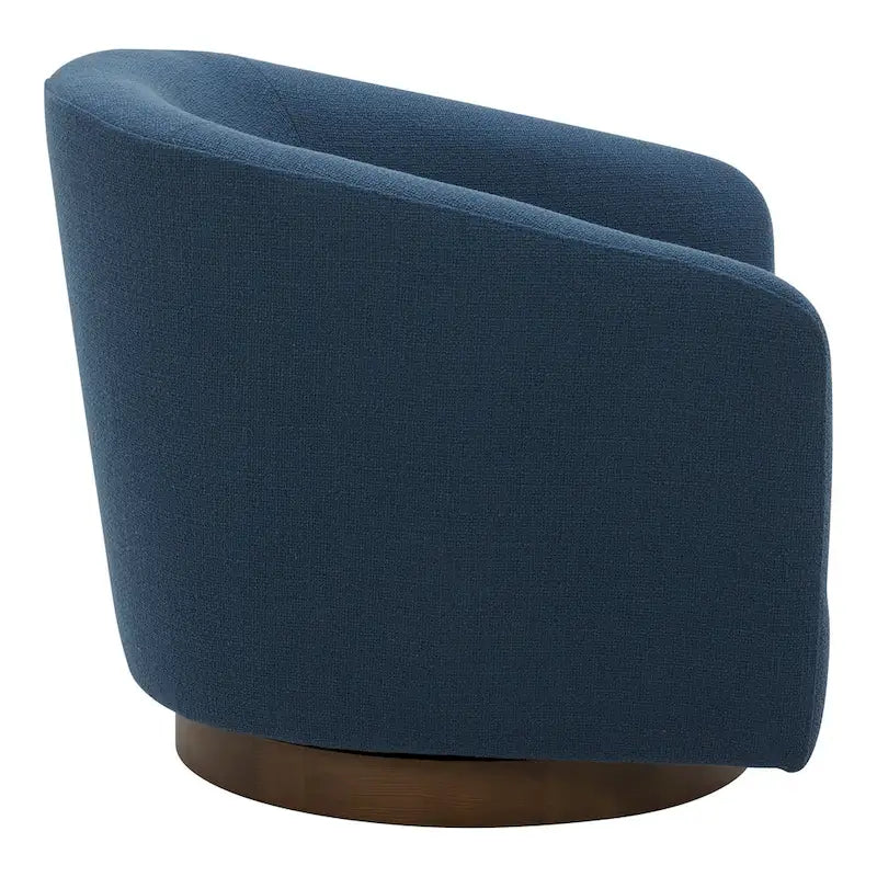 Aurelle Home Modern Upholsted Swivel Barrel Chair