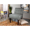 MJL Furniture Fauteuil d'appoint capitonné Samantha Largo