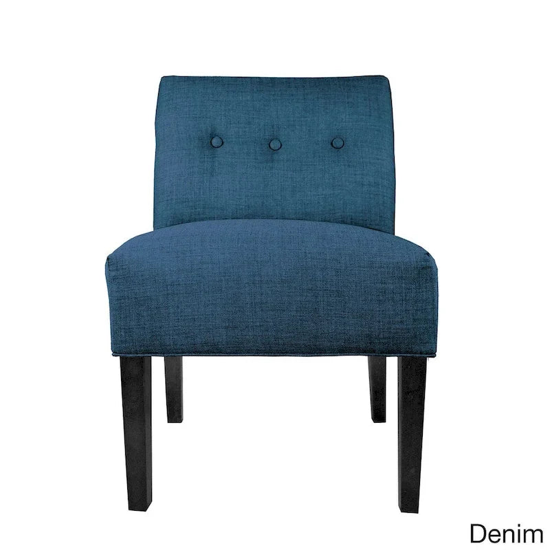 MJL Furniture Fauteuil d'appoint capitonné Samantha Largo