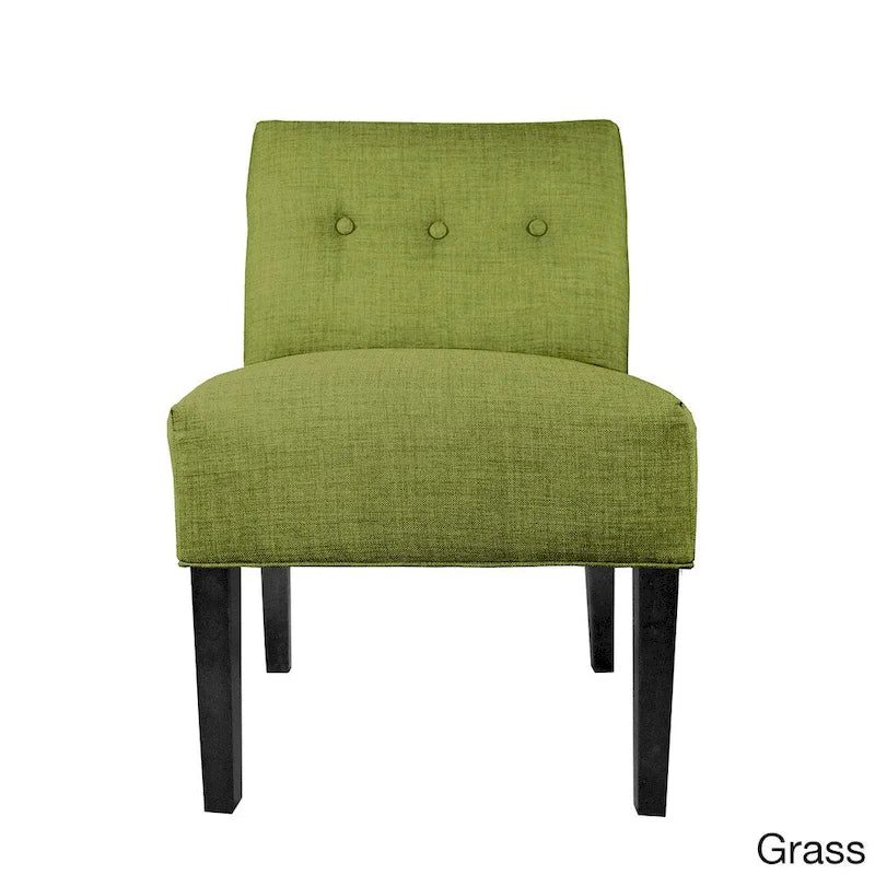 MJL Furniture Fauteuil d'appoint capitonné Samantha Largo