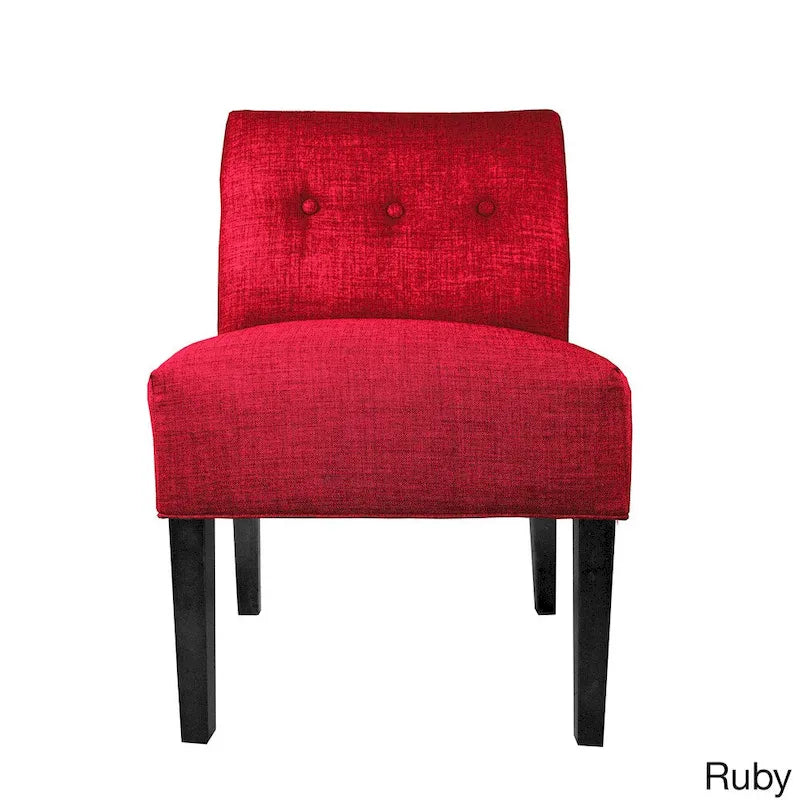 MJL Furniture Fauteuil d'appoint capitonné Samantha Largo