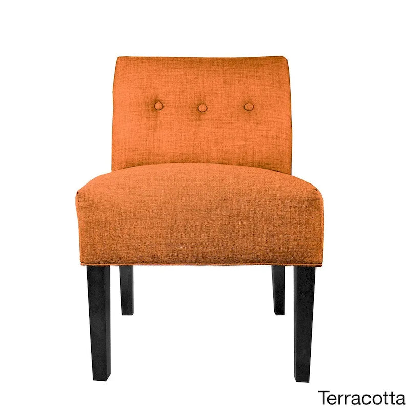 MJL Furniture Fauteuil d'appoint capitonné Samantha Largo
