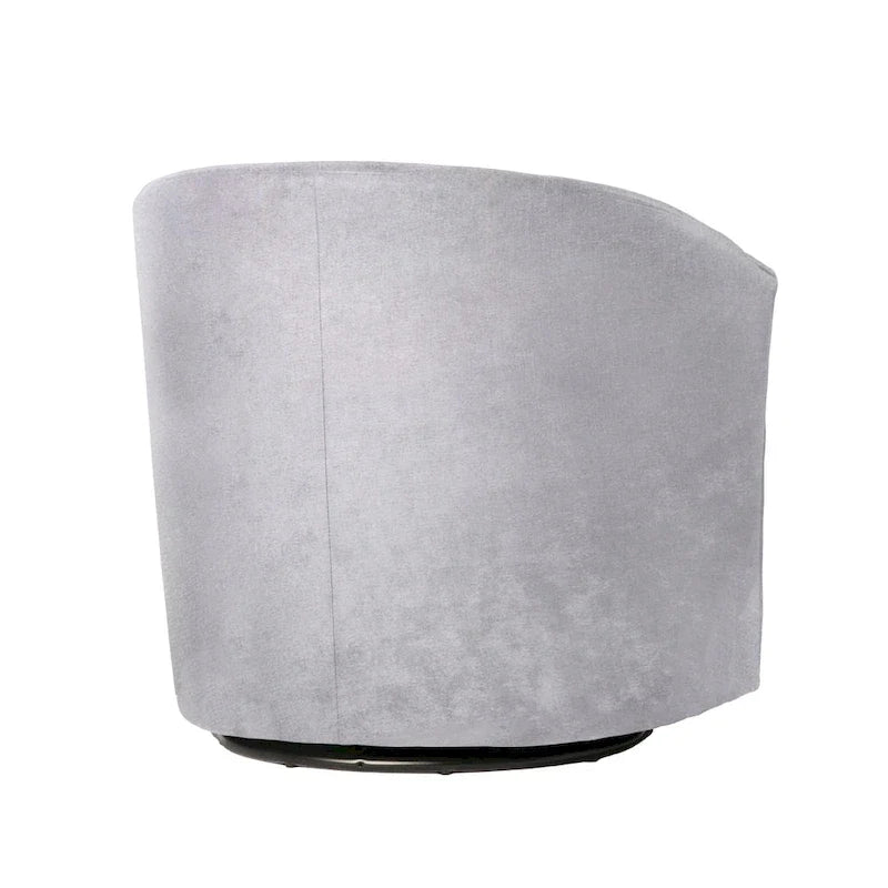 Fauteuil pivotant moderne en microfibre Ellery de Greyson Living