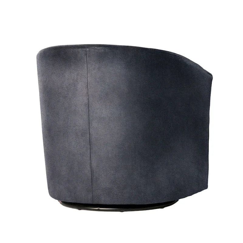Fauteuil pivotant moderne en microfibre Ellery de Greyson Living