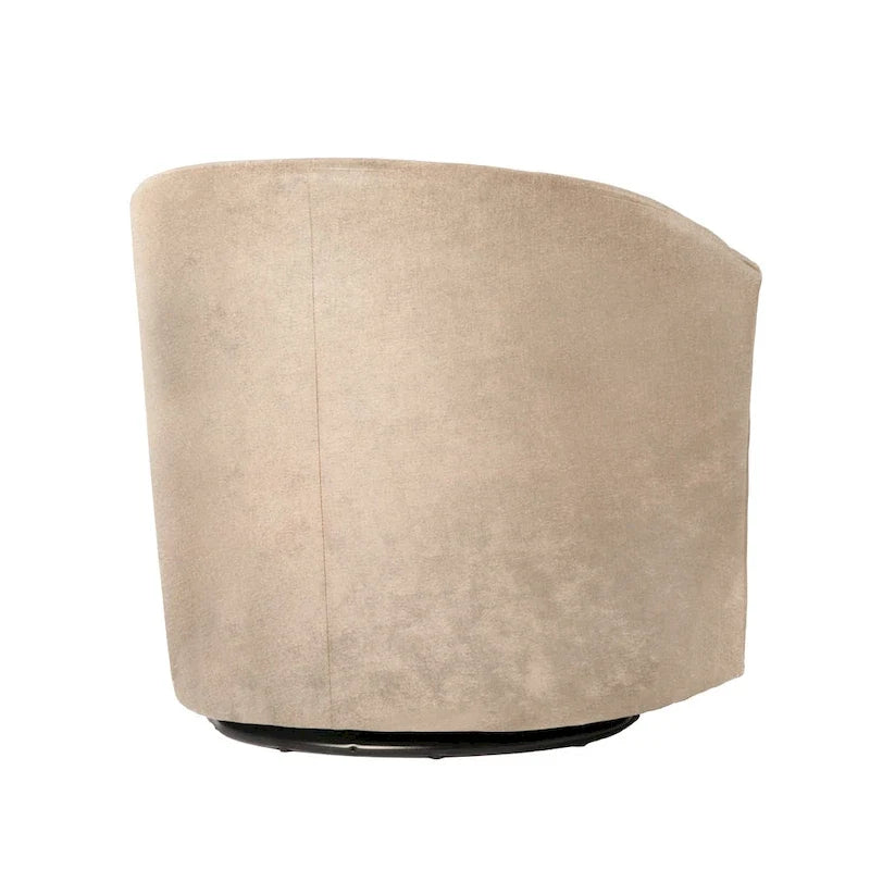 Fauteuil pivotant moderne en microfibre Ellery de Greyson Living