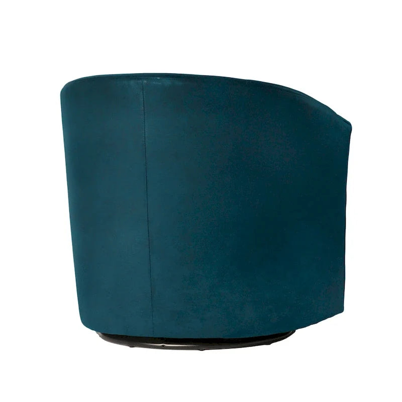 Fauteuil pivotant moderne en microfibre Ellery de Greyson Living