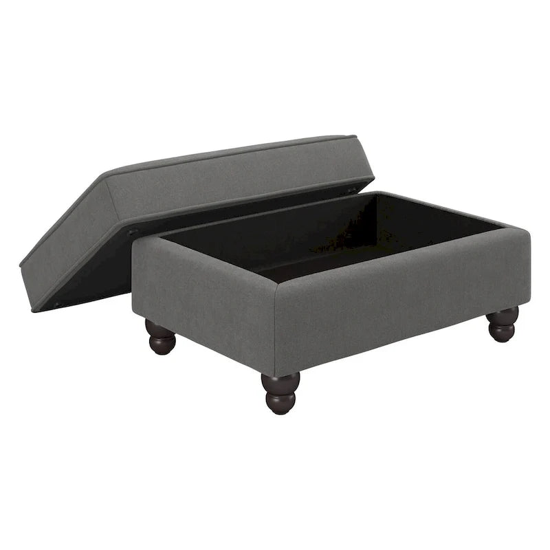 Bush Furniture Coventry Living Room Accent Chair with Ottoman Set
