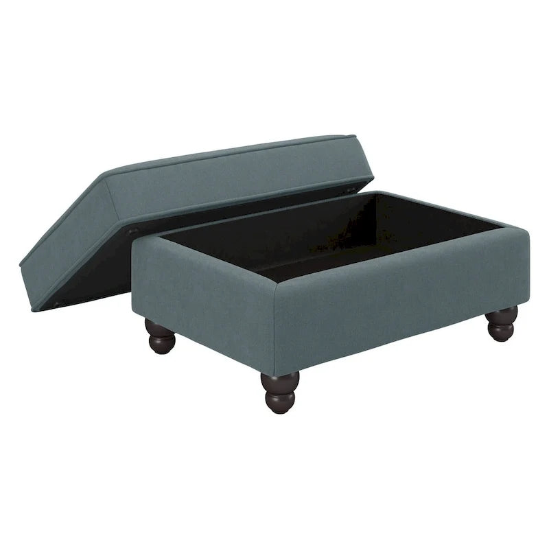 Bush Furniture Coventry Living Room Accent Chair with Ottoman Set