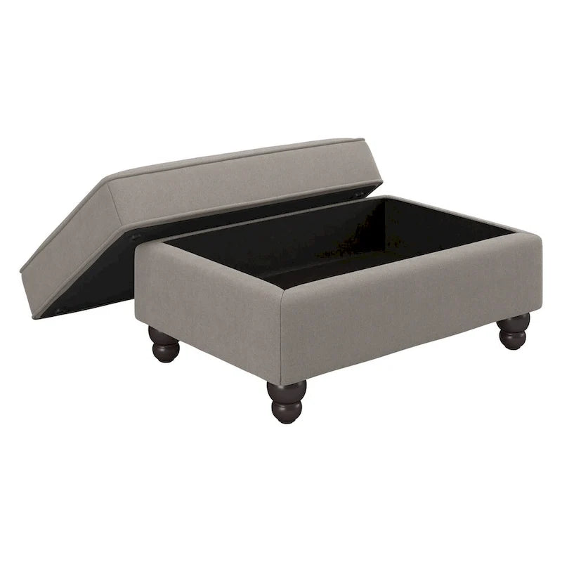 Bush Furniture Coventry Living Room Accent Chair with Ottoman Set