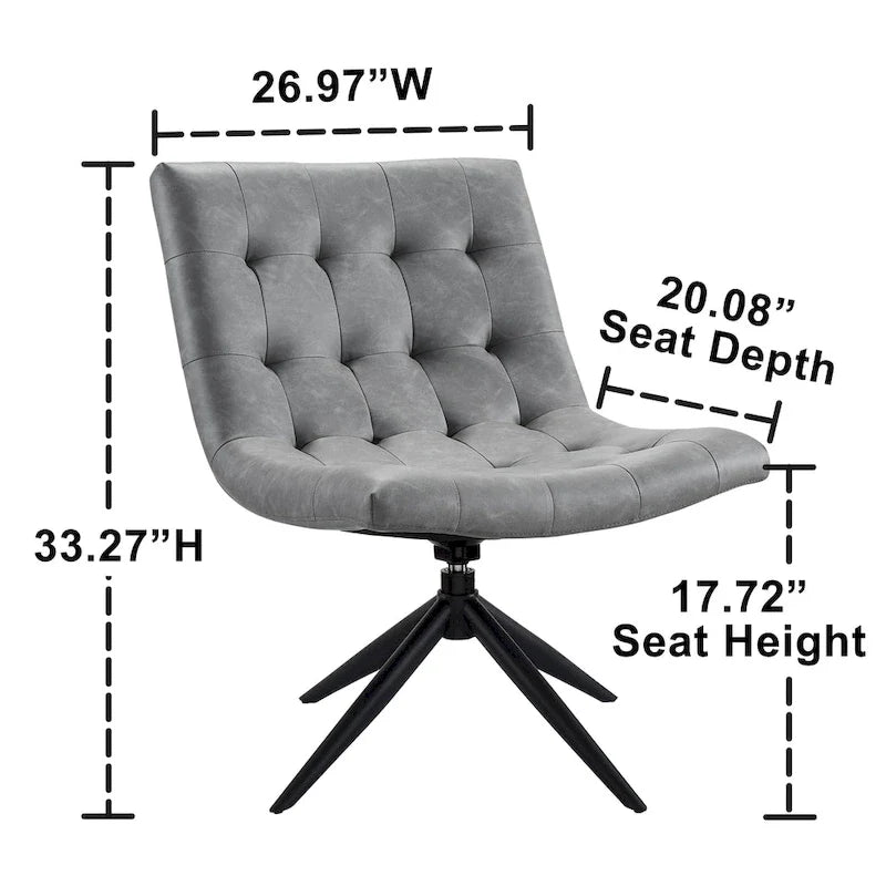 Chaise de bureau pivotante Art Leon