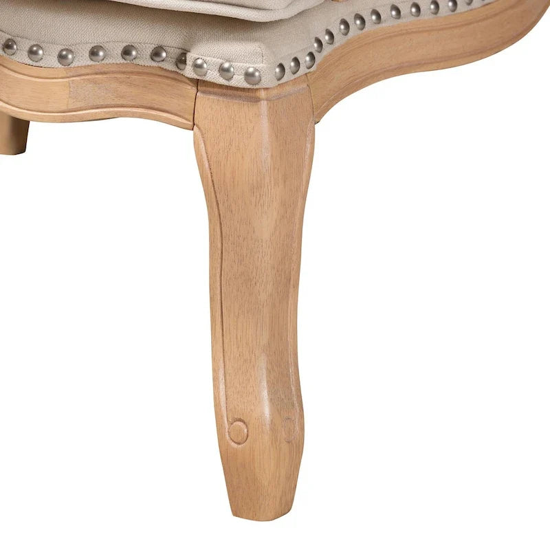 Andre Traditional Wood Accent Chair