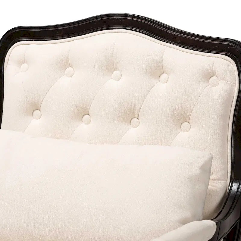 Andre Traditional Wood Accent Chair
