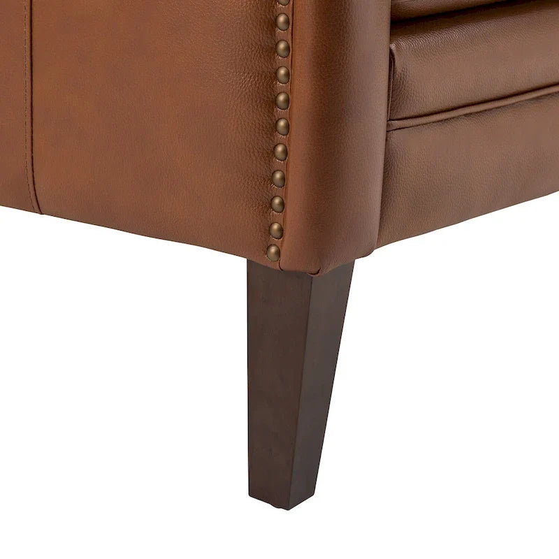 Pascual Comfy Living Room Armchair Set Of 2 with Solid Wood Legs
