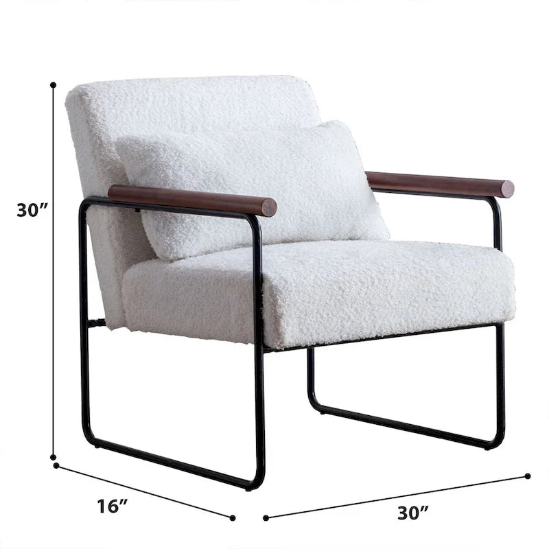 Wooden Accent Chair for Living Room Bedroom