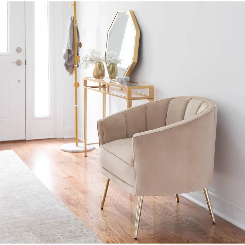 Silver Orchid Randolf Velvet Accent Chair